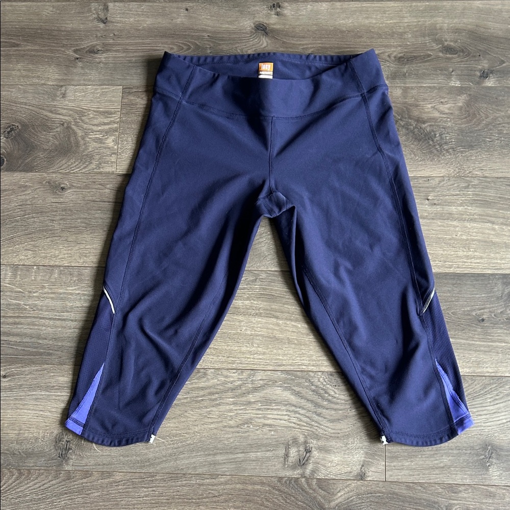 Lucy Blue Leggings -pedal Pusher Length